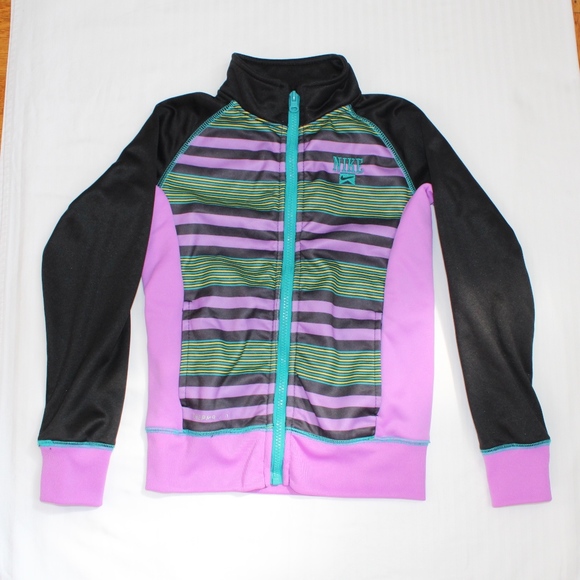 EUC Nike Kids Purple and Black Jacket - Picture 2 of 6